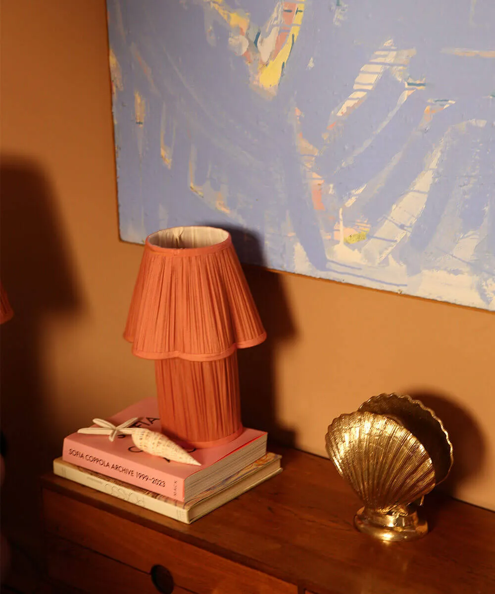 Doing Goods Myra Petite Tischlampe Bronze Seide