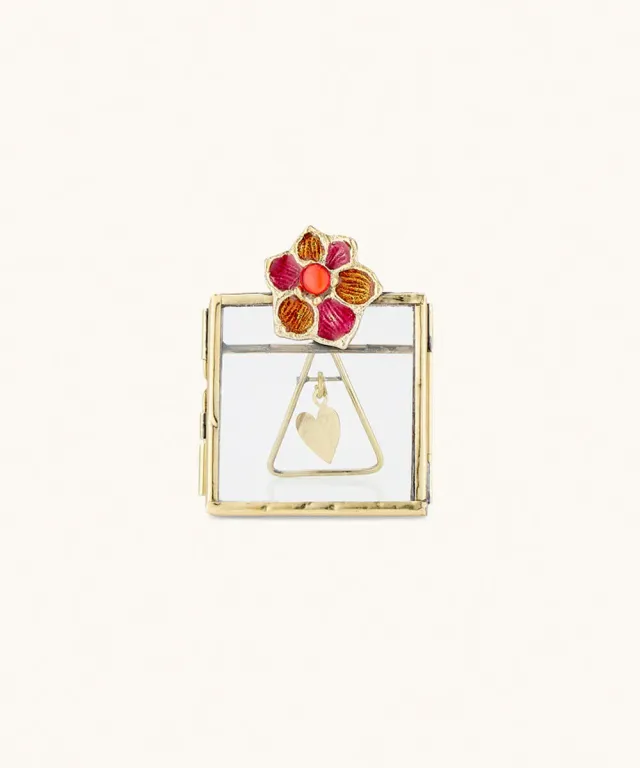 Doing Goods Cameron Mini Fleur Bilderrahmen Glas gold