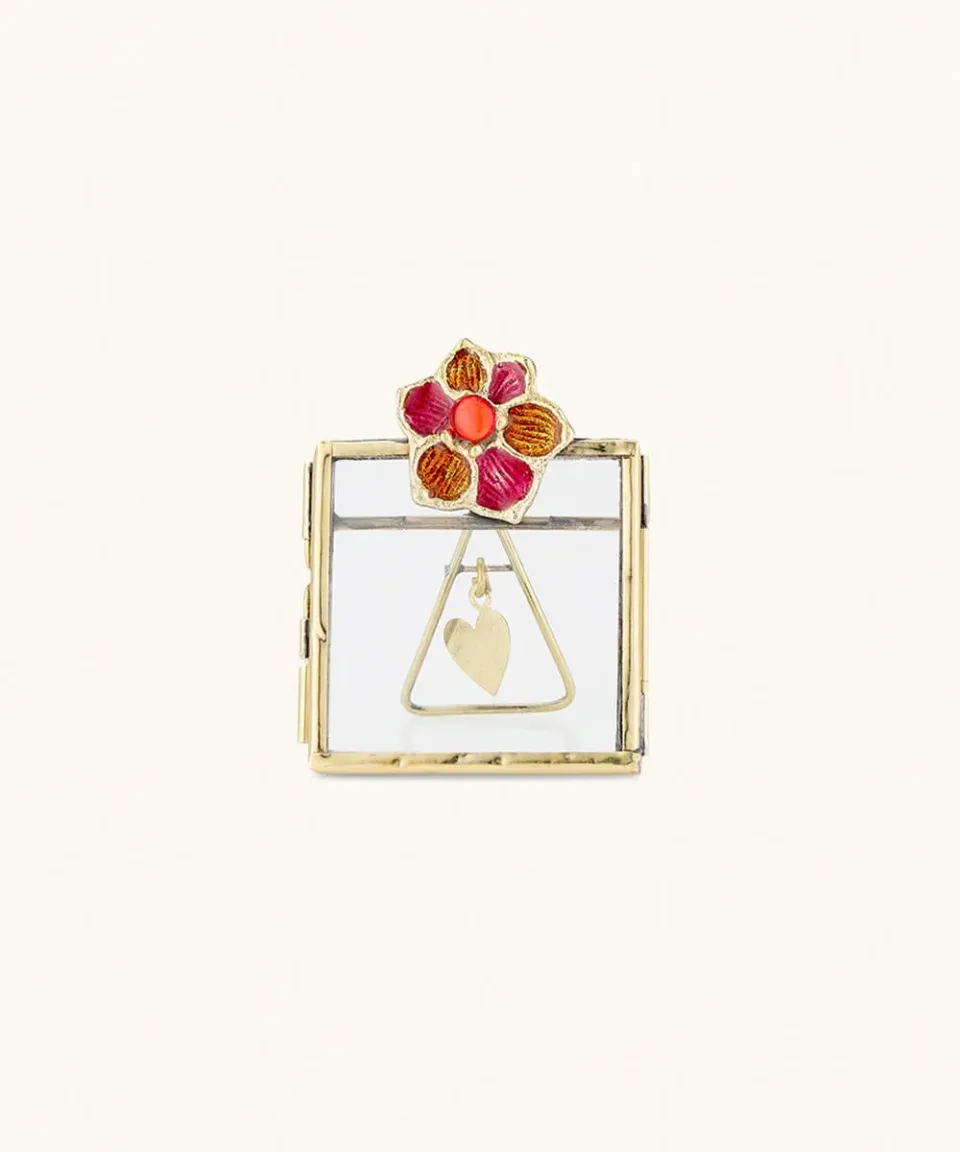Doing Goods Cameron Mini Fleur Bilderrahmen Glas gold