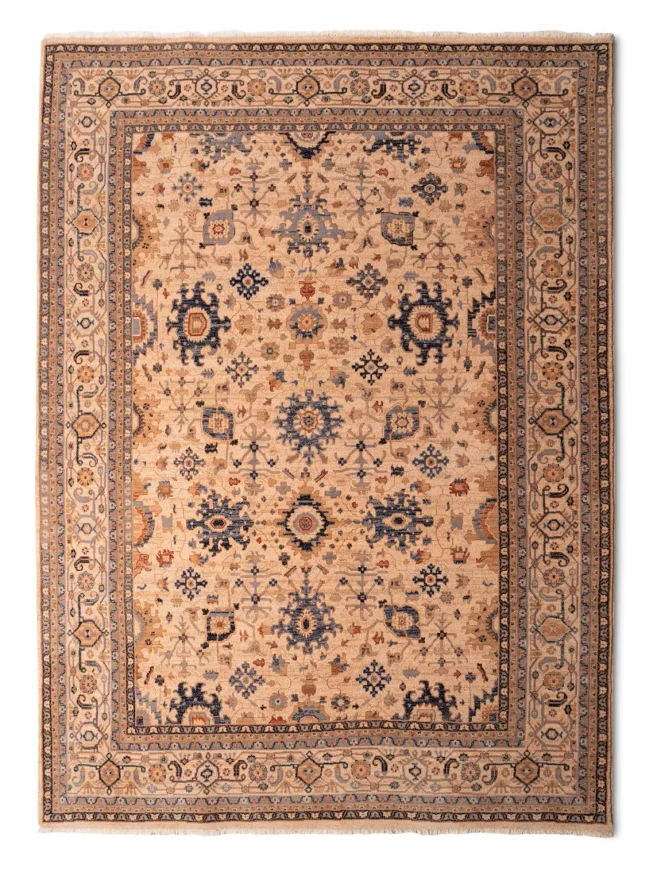 THEKO Saharna Teppich 80x150 cm Braun Schurwolle