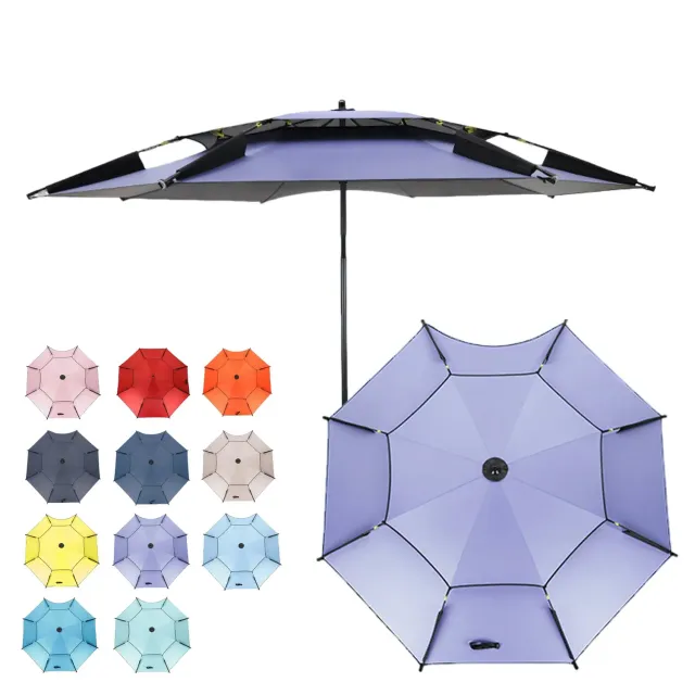 HonunGron Strandschirm 200cm Violett Sonnenschirm UV-Schutz 50+