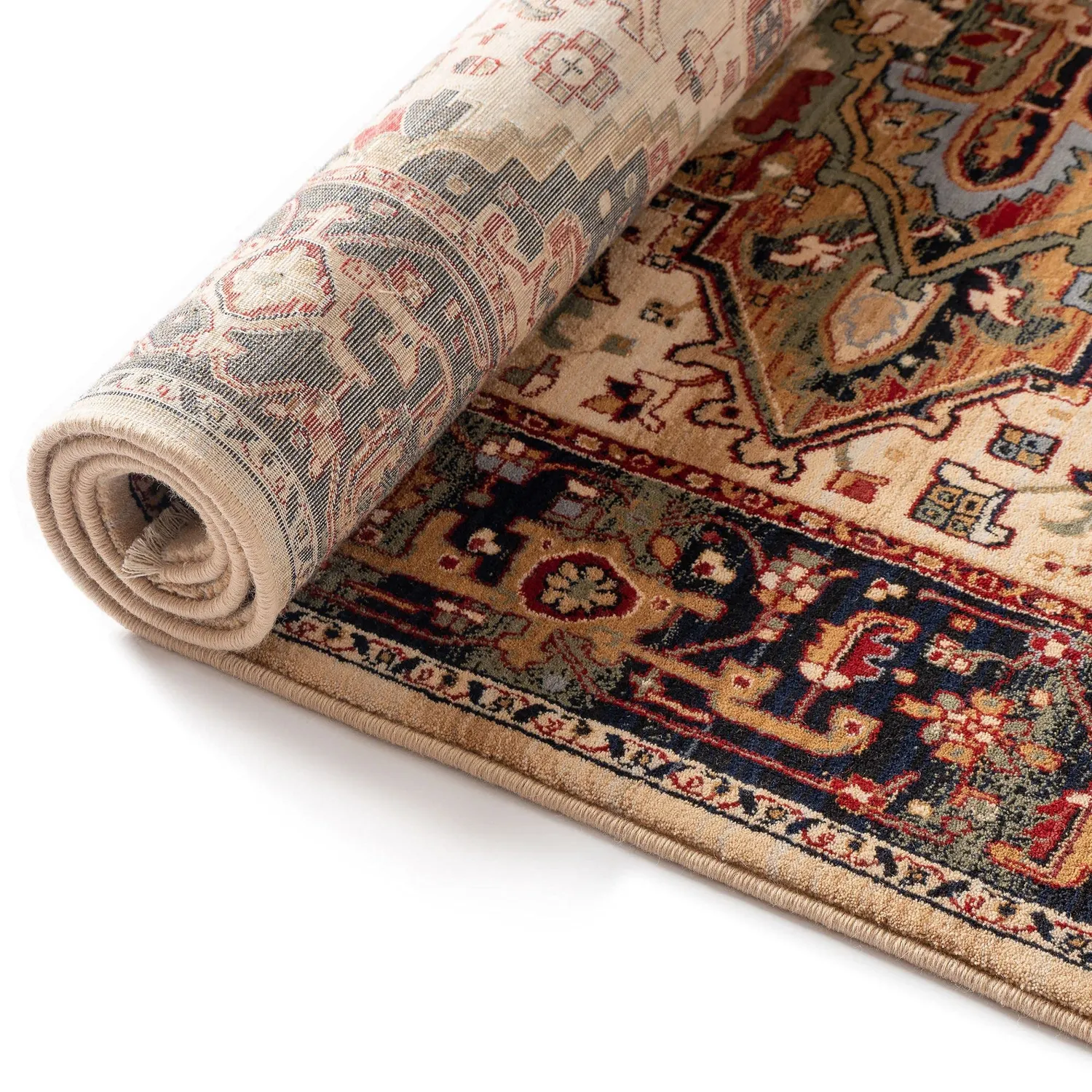 THEKO Saharna Teppich Beige 60x85 Schurwolle