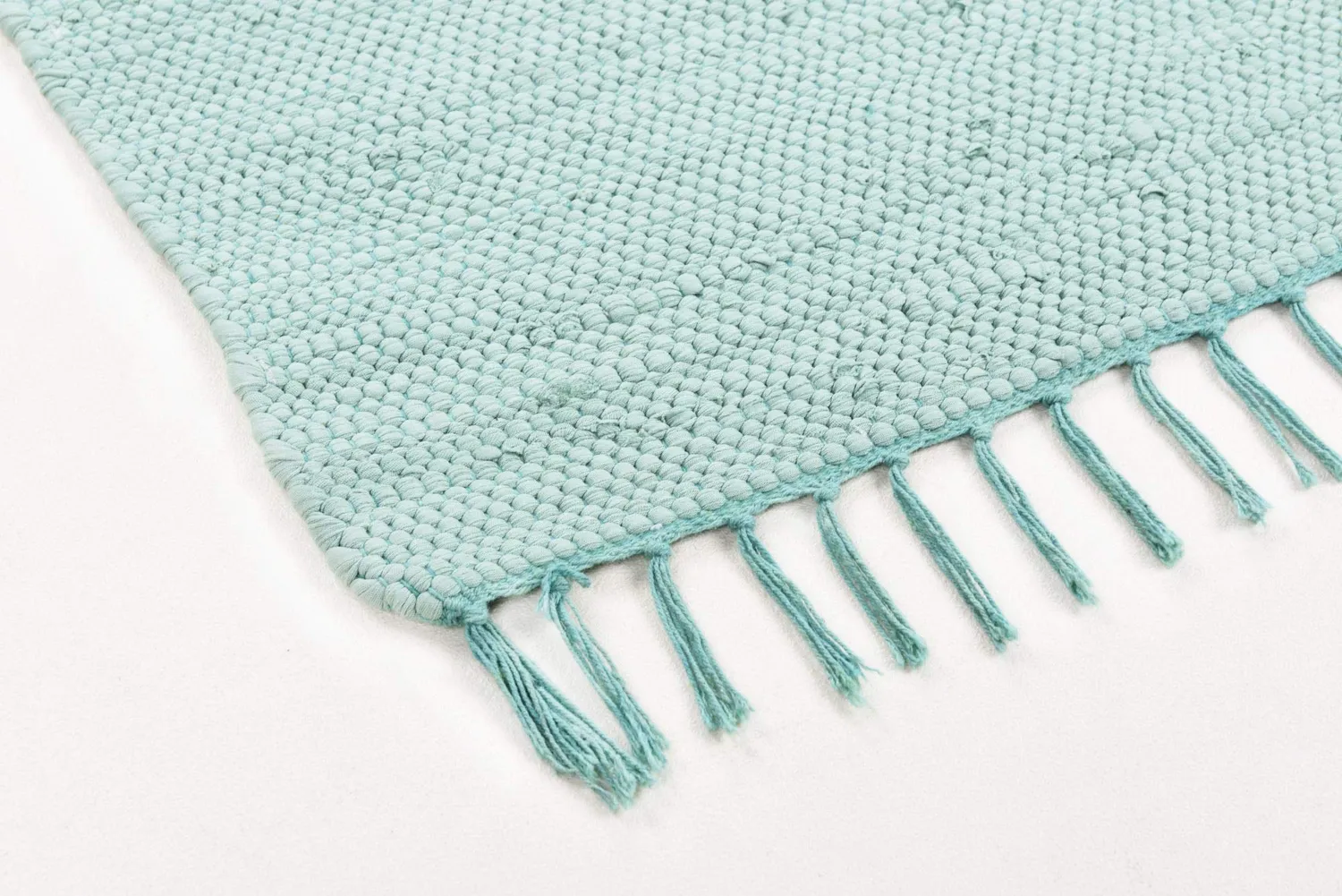 THEKO Happy Cotton Teppich 40x60 cm Mint Baumwolle