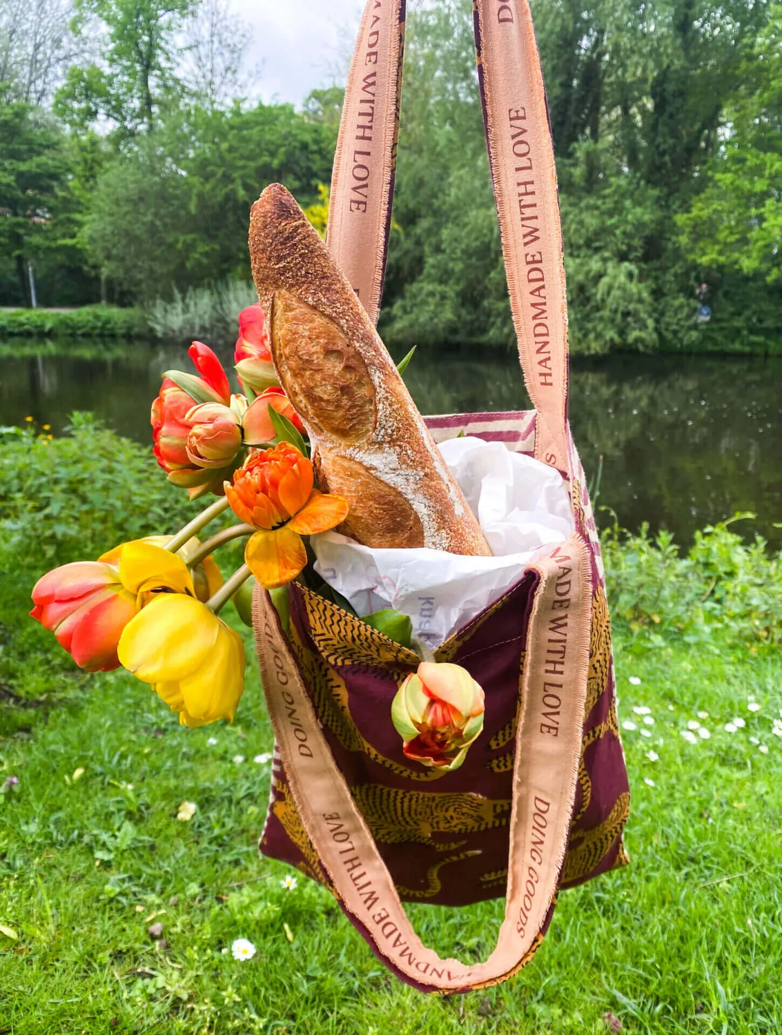 Doing Goods Tiger Mini Tote Stofftasche Baumwolle