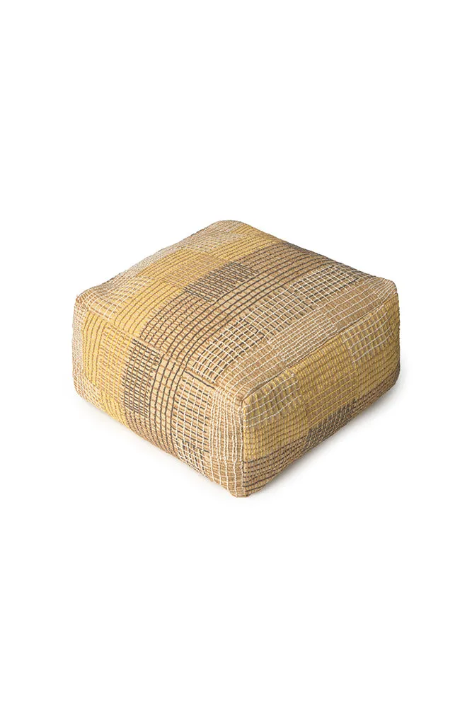 Lorena Canals City Pouf 54x54x27 cm ocker wendbar