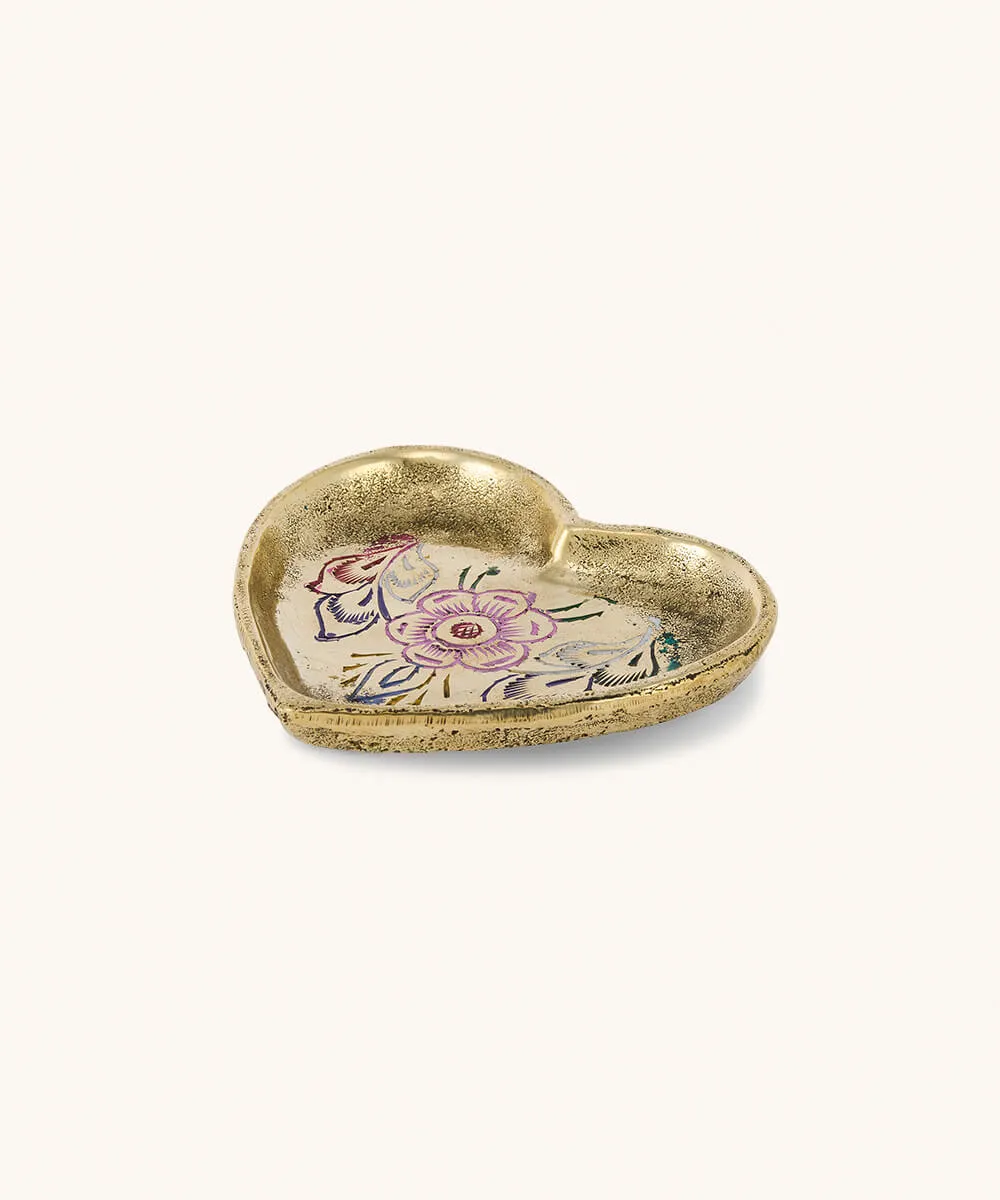 Doing Goods Miracle Mila Tablett Herz Gold 7,5x8 cm