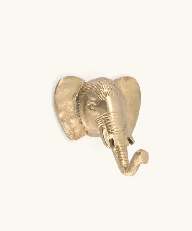 Doing Goods Billy Elefant Wandhaken Large Messing