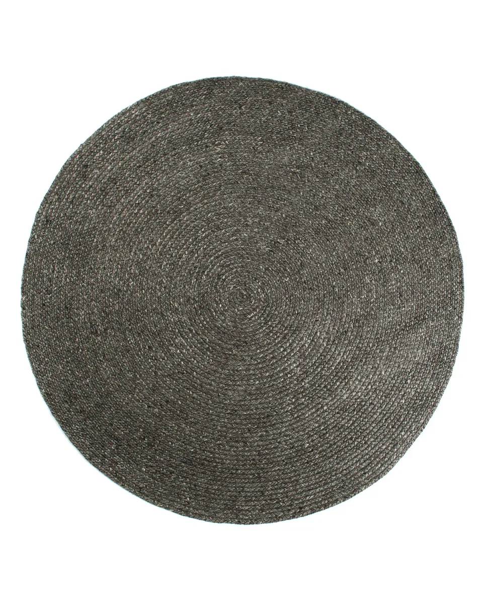 HC Interior Rugs Stavanger 3300-033 Teppich Dunkelgrau Ø200