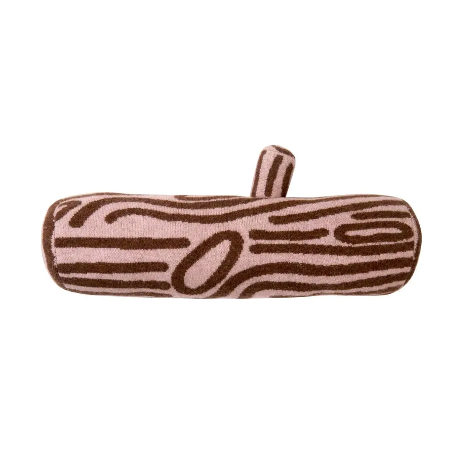 Donna Wilson Log Bodenkissen 72cm Lammwolle braun