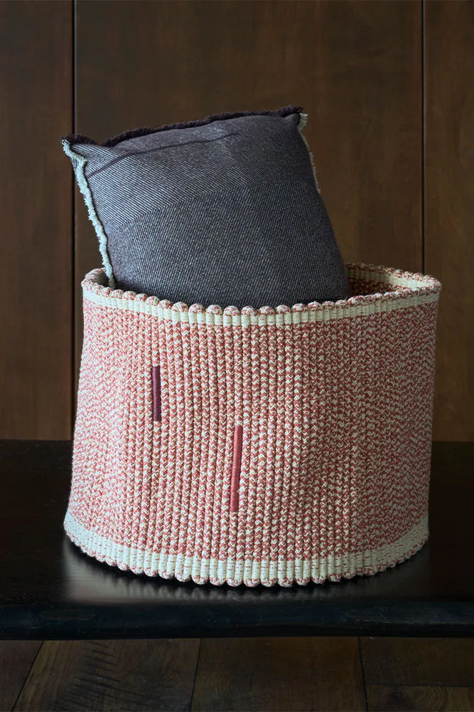 Lorena Canals Vertical Korb Ø35x25 cm Terracotta Baumwolle