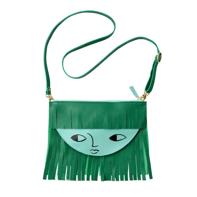 Donna Wilson Face Ledertasche Gesicht schwarz