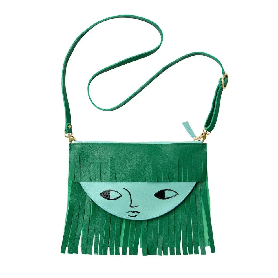 Donna Wilson Face Ledertasche Gesicht schwarz