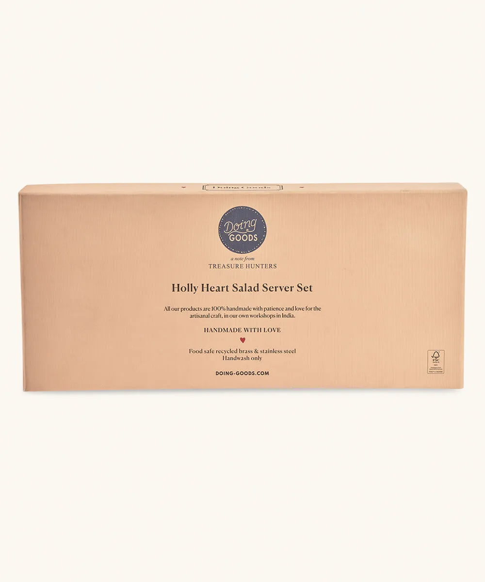 Doing Goods Holly Herz Salatbesteck 25cm Geschenkset