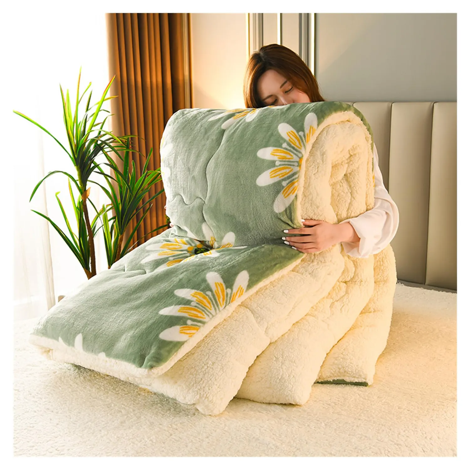 HonunGron Sherpa Bettdecke Winter B 150x200cm 3kg warm