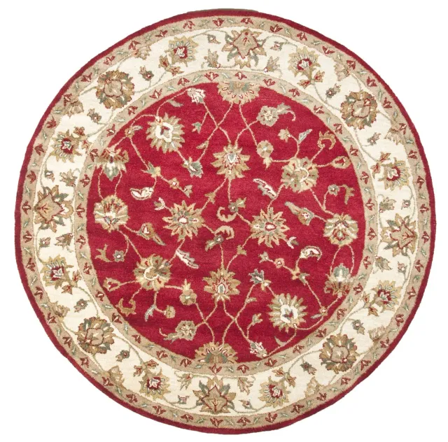 THEKO Royal Ziegler Teppich 150 rund Rot