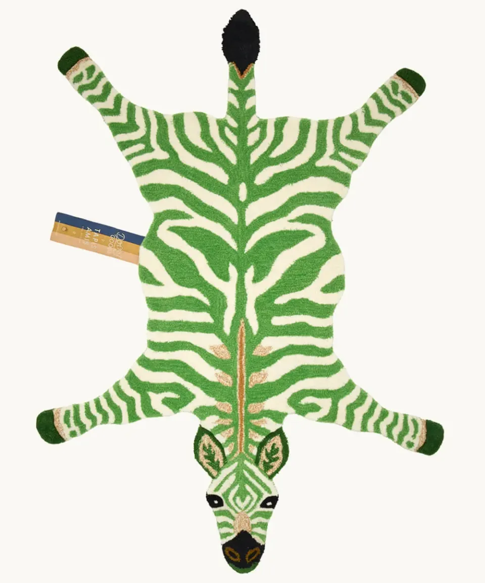 Doing Goods Grassy Zebra Teppich Groß 153x110 Wolle