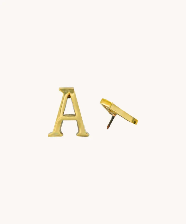 Doing Goods Buchstabe A Deko-Buchstabe Messing Gold