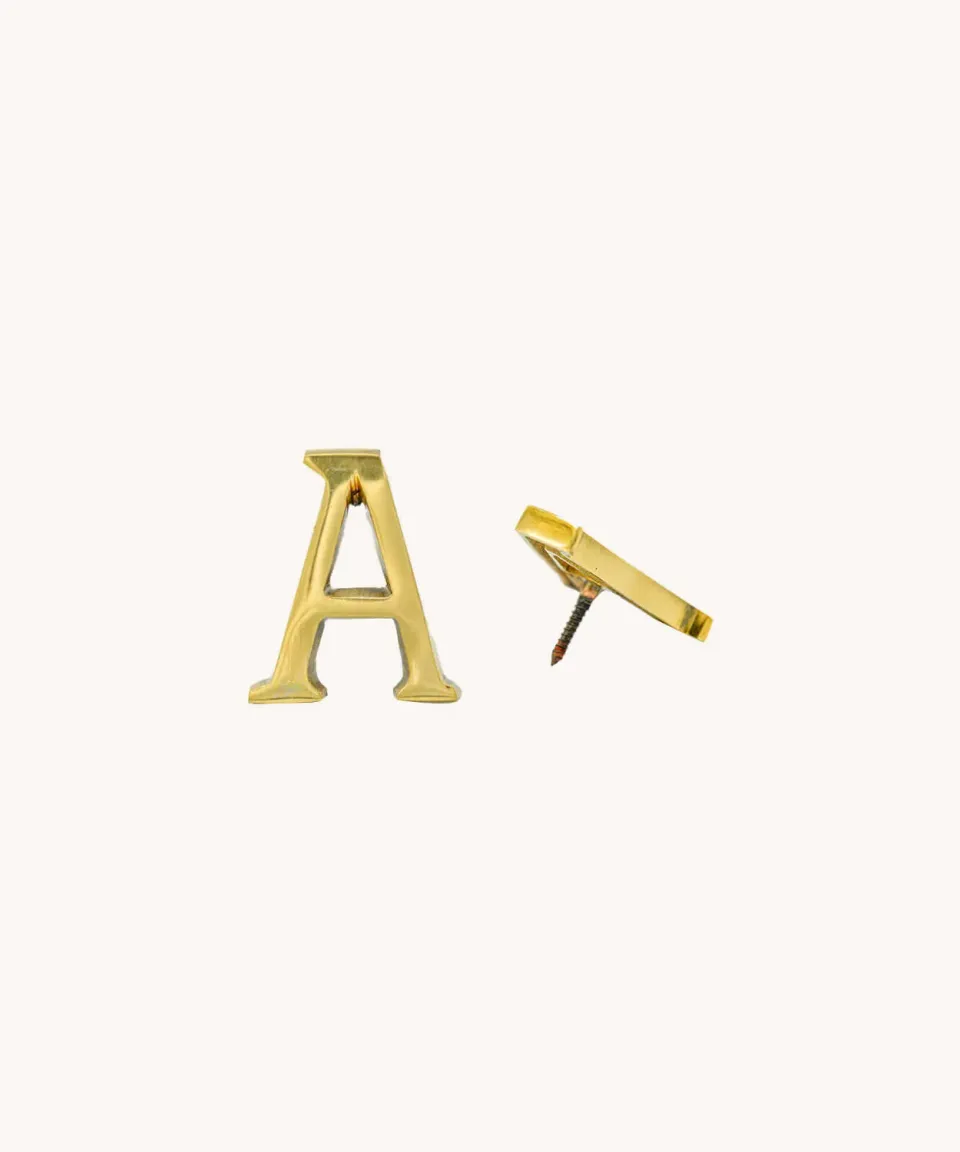 Doing Goods Buchstabe A Deko-Buchstabe Messing Gold