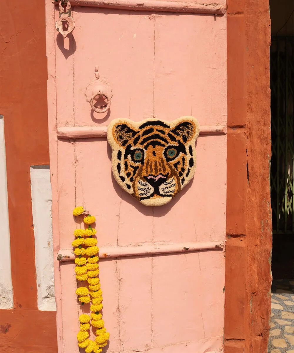 Doing Goods Cloudy Tiger Tigerteppich Wolle Wanddeko