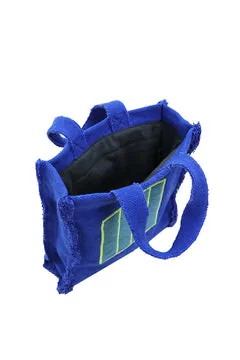 Lorena Canals Blue Cell Stofftasche Blau Baumwolle limitiert