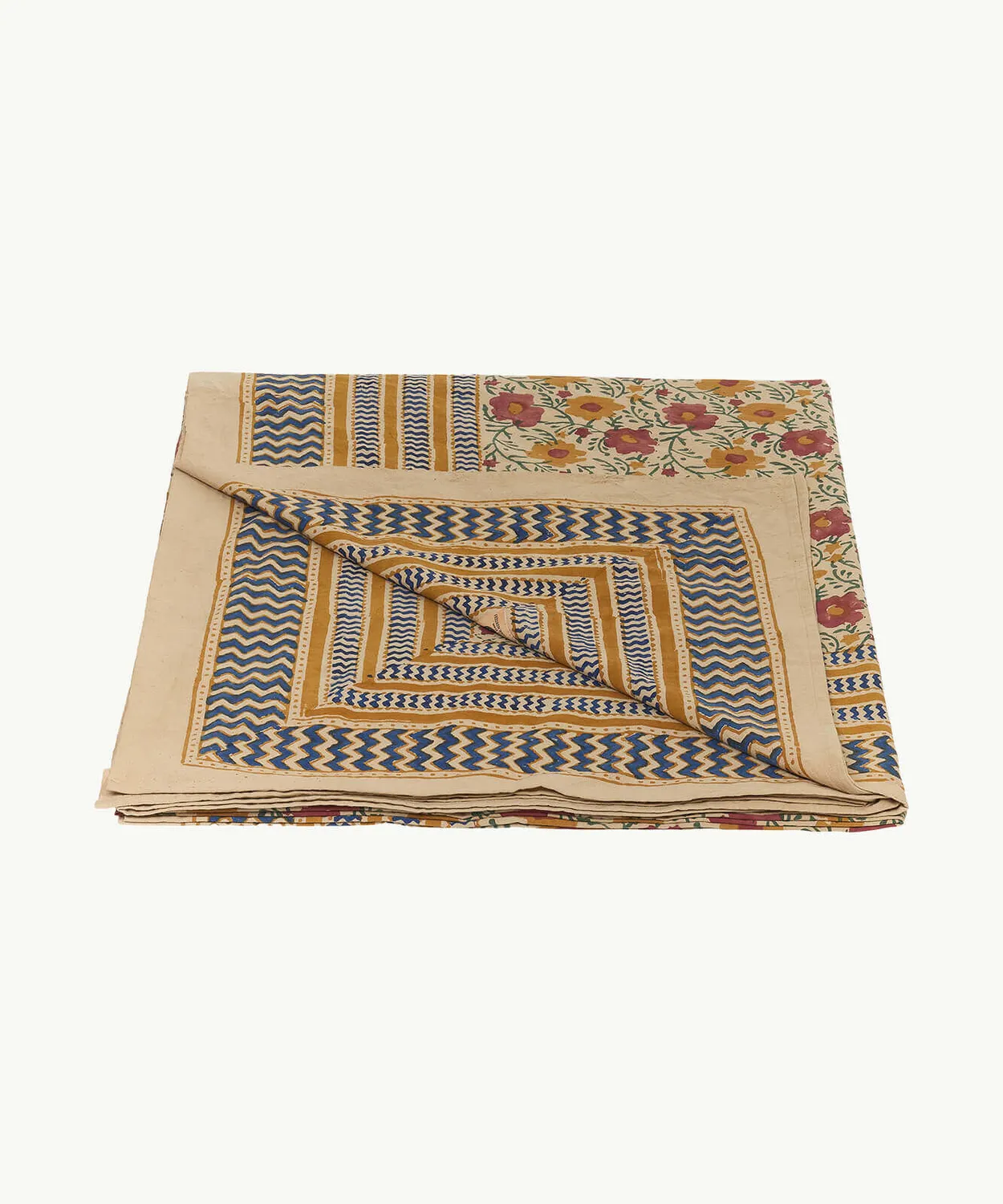 Doing Goods Evy Double Plaid Baumwolldecke mit Beutel