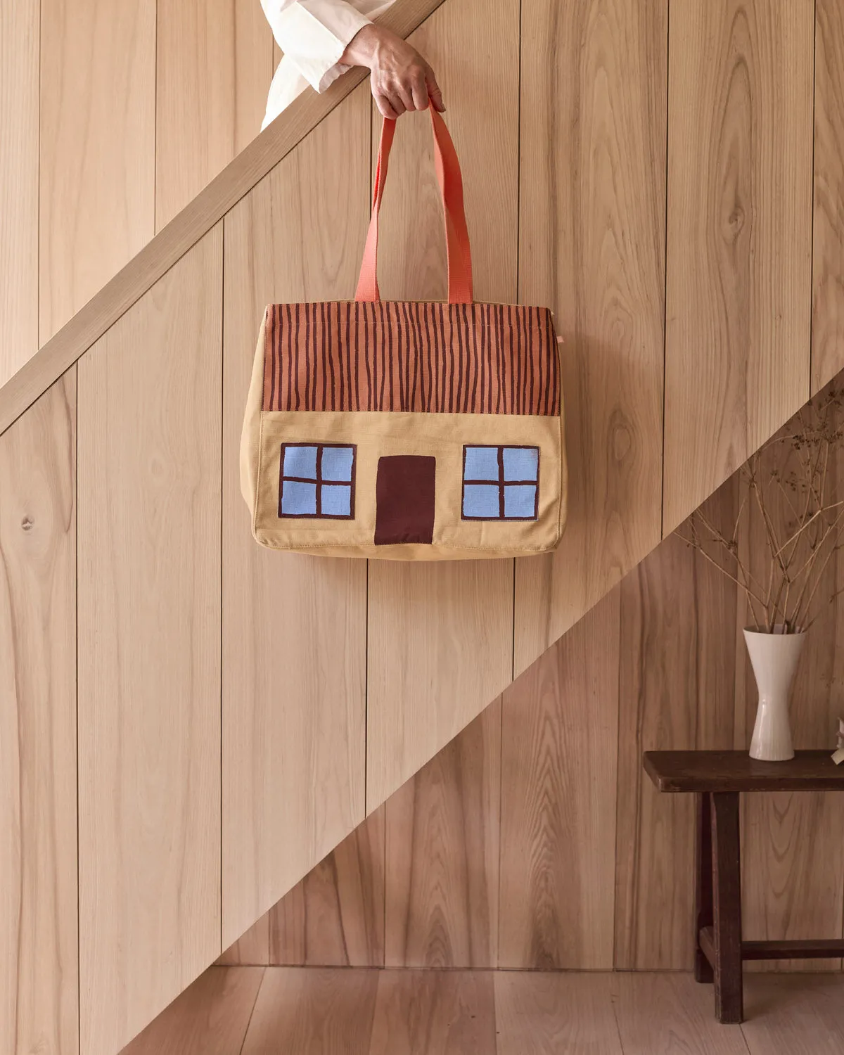 Donna Wilson Large Cottage Shopper Tasche Baumwolle gemustert